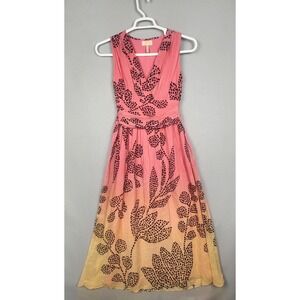 Verb Pallavi Singhee Dress‎ Womens XS Sleeveless Floral Boho Ombre India